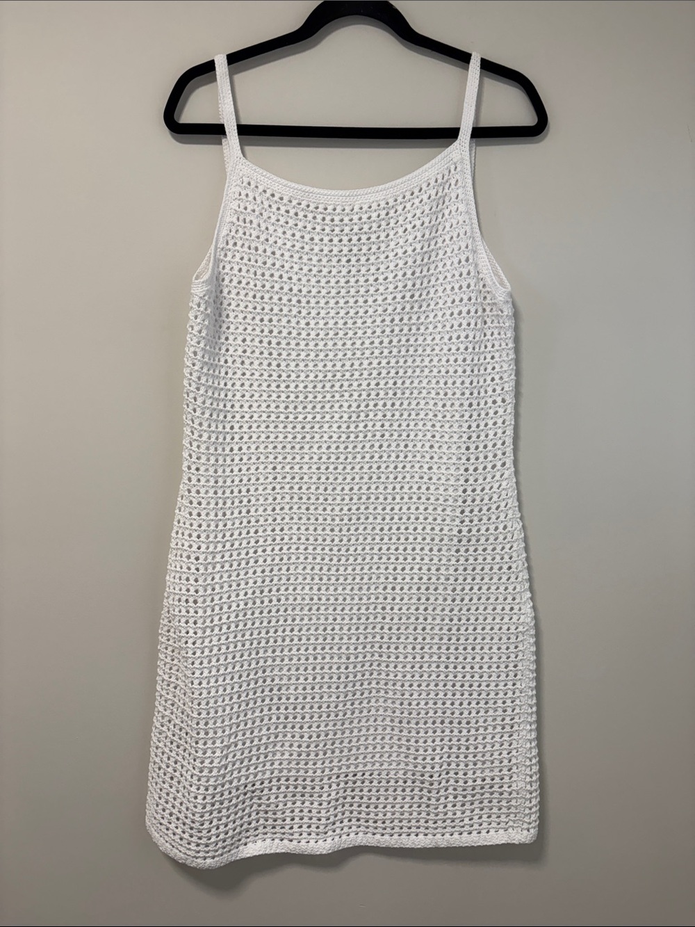 NWOT Club Monaco White Crochet Tank Dress